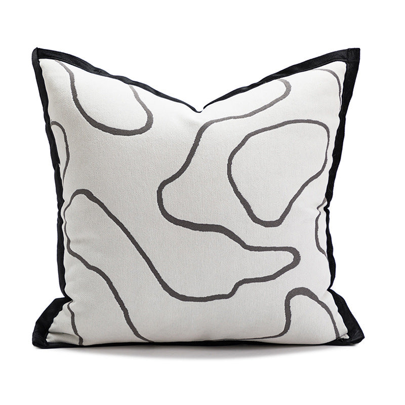 Modern Simple Plush Cushion Sofa Bedroom Bedside Pillow Cover