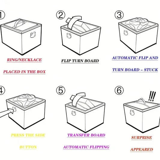 Little Bear Cake Bear Surprise Rotating Jewelry Box (does Not Include Necklace And Ring), Comes With A Candle As A Gift, A Romantic Gift Box, Suitable For Girlfriend's Birthday, Valentine's Day Or Pro