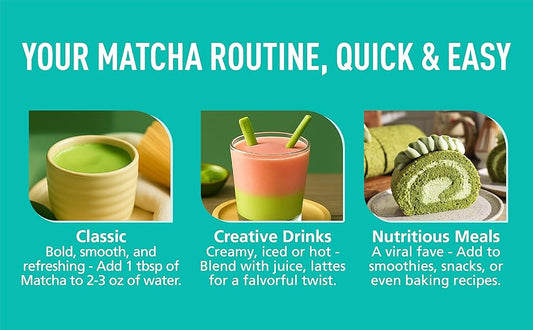 Only Self Pickup-Ceremonial Grade Matcha Green Tea Powder,Premium First Harvest Unsweetened,1 0 0 Pure Matcha ForLattes,Smoothies,and Baking 40g 1.4oz