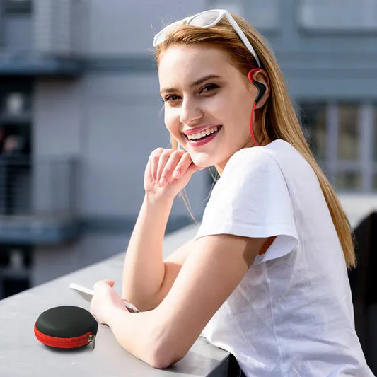 Wireless Headsets V4.1 Sport In-Ear Stereo Headphones Sweat-proof Noise Canceling Earphones Back-Headphone For Valentines Day Gift Exercising