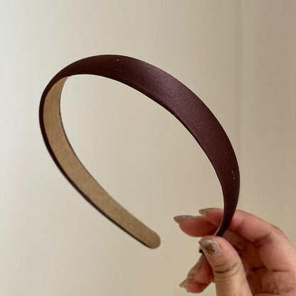 Senior Satin Hair Band Retro French Crushed Hair Non-slip