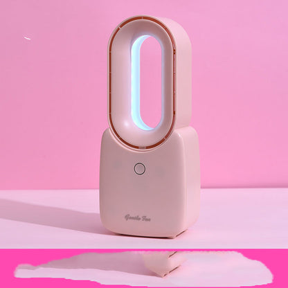 USB Desktop Small Fan Office Small Leafless Fan Student Dormitory Bed Summer Portable