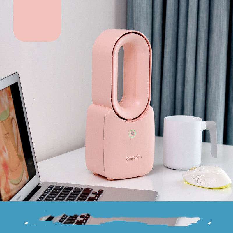 USB Desktop Small Fan Office Small Leafless Fan Student Dormitory Bed Summer Portable