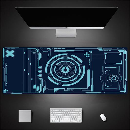 Industrial Style Tech Oversized Seam Keyboard Mouse Desk Pad
