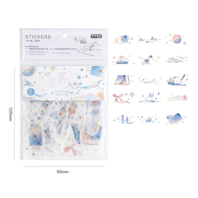 Cute diary decoration hand account small sticker