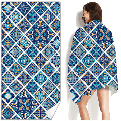 Beach Towel Printed Swimming Sweat Towel