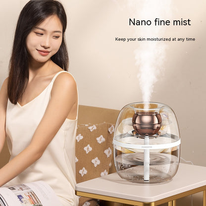 Usb Large Capacity Home Silent Bedroom Office Small Night Lamp Double Spray Humidification