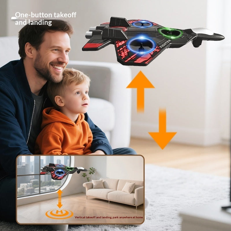 Foam-suspended Gravity-illusion Colorful Light Drone