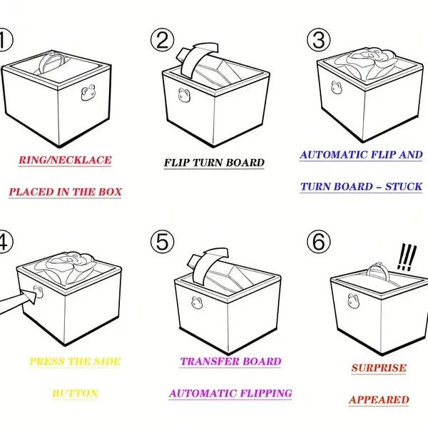 Little Bear Cake Bear Surprise Rotating Jewelry Box (does Not Include Necklace And Ring), Comes With A Candle As A Gift, A Romantic Gift Box, Suitable For Girlfriend's Birthday, Valentine's Day Or Pro
