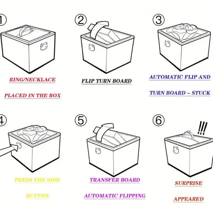 Little Bear Cake Bear Surprise Rotating Jewelry Box (does Not Include Necklace And Ring), Comes With A Candle As A Gift, A Romantic Gift Box, Suitable For Girlfriend's Birthday, Valentine's Day Or Pro