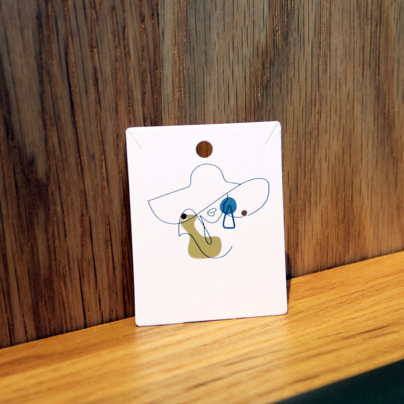 100 Pieces Featured Earrings Card Ornament Paper Card Copper Card Paper