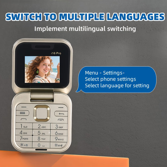 The New 2G Foldable Phone Features Dual SIM Dual Standby For Calls, Text Messages And Music, Making It Suitable For Travel, Outdoor Activities And As A Backup Phone