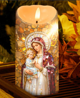Plastic Candle-Light Keepsake With A Romantic Valentines Day Vibe