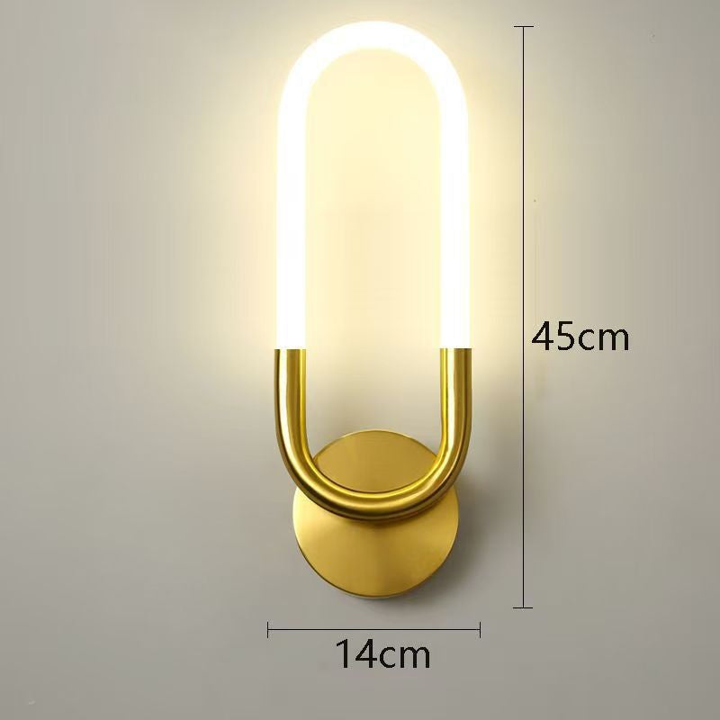 Bedroom Background Wall Stair Art Lamps