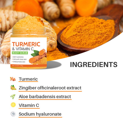 Turmeric Body Cleanser Facial Scrub Cleansing Oil Control Blackhead Remover Shrink Pores Skin Care Body Care