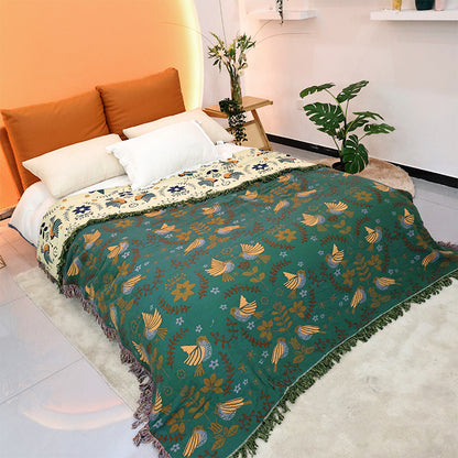 Pure Cotton Gauze Towel Quilt Tassel Sofa Towel
