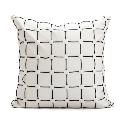 Modern Simple Plush Cushion Sofa Bedroom Bedside Pillow Cover