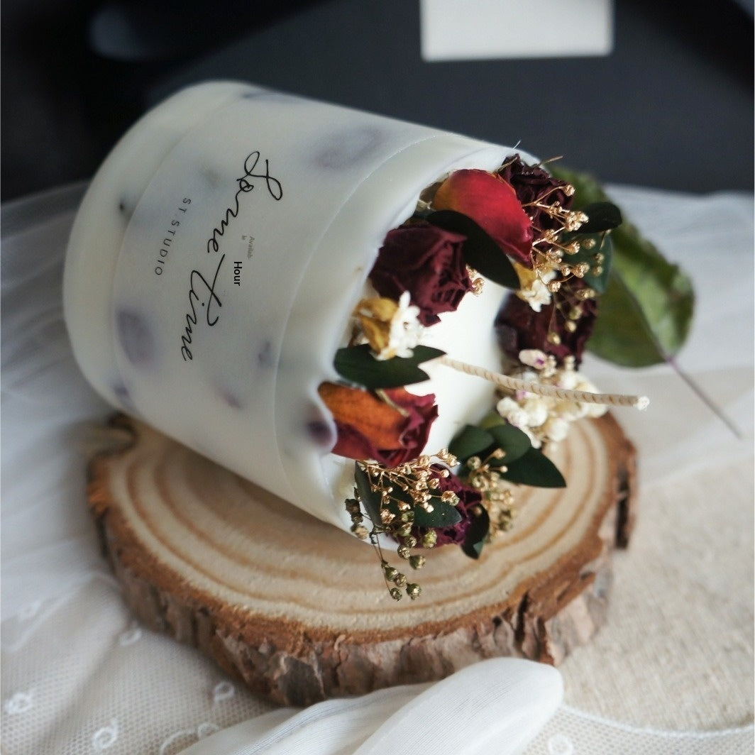 Rose Handmade Candle Gift Set Aromatherapy Candle