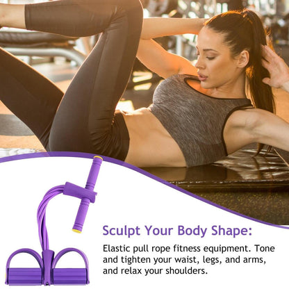 Purple---Foot Press Resistance Band