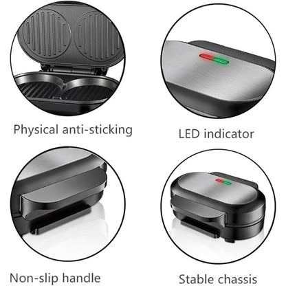 Electric Barbecue Grill Fried Egg Burger Machine NonStick Flat Bottom Frying Pan