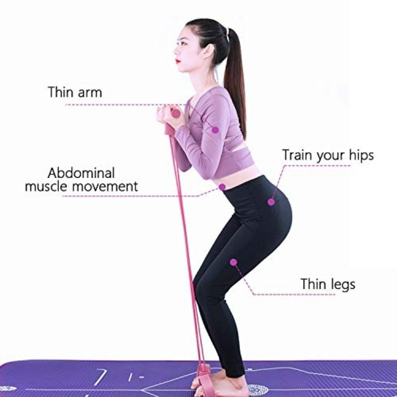 Purple---Foot Press Resistance Band