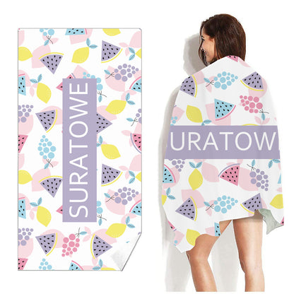 Beach Towel Printed Swimming Sweat Towel