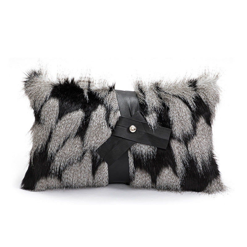 Modern Simple Plush Cushion Sofa Bedroom Bedside Pillow Cover